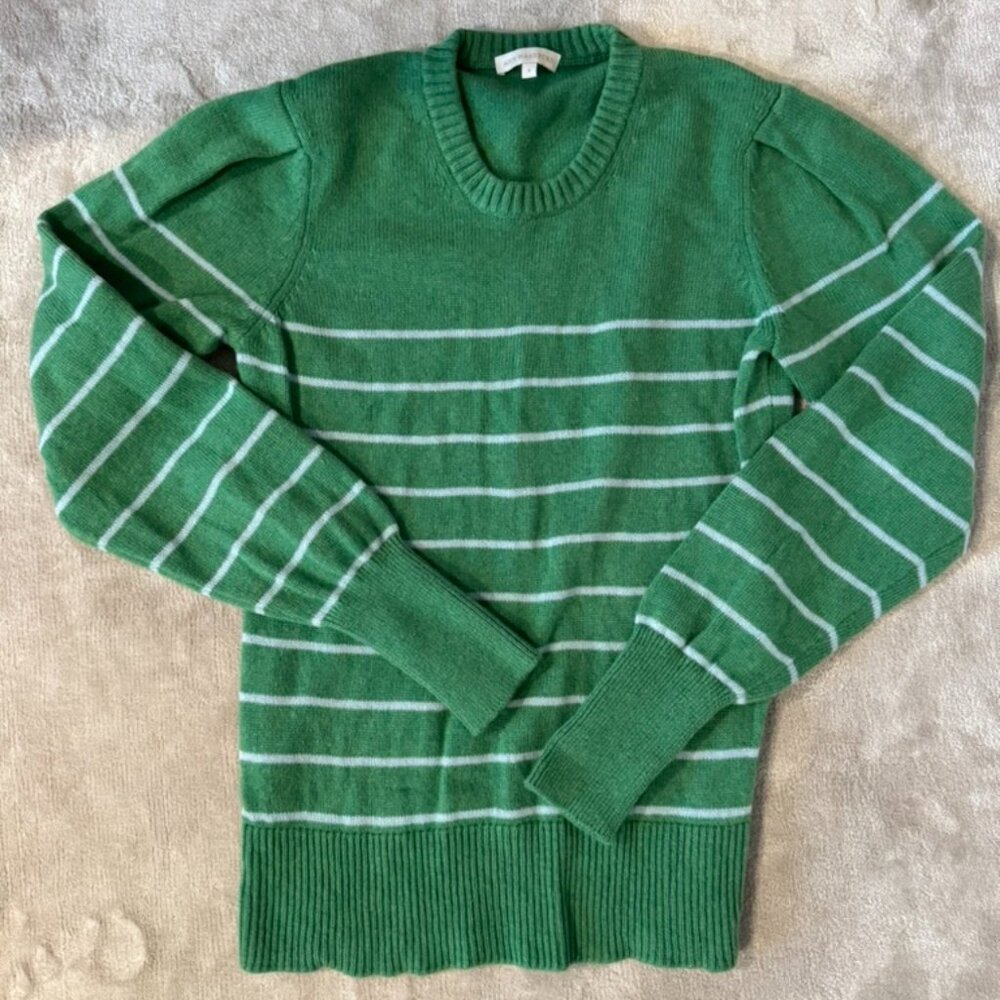 Ann Mashburn bubble sleeve cashmere sweater, Women's size Small